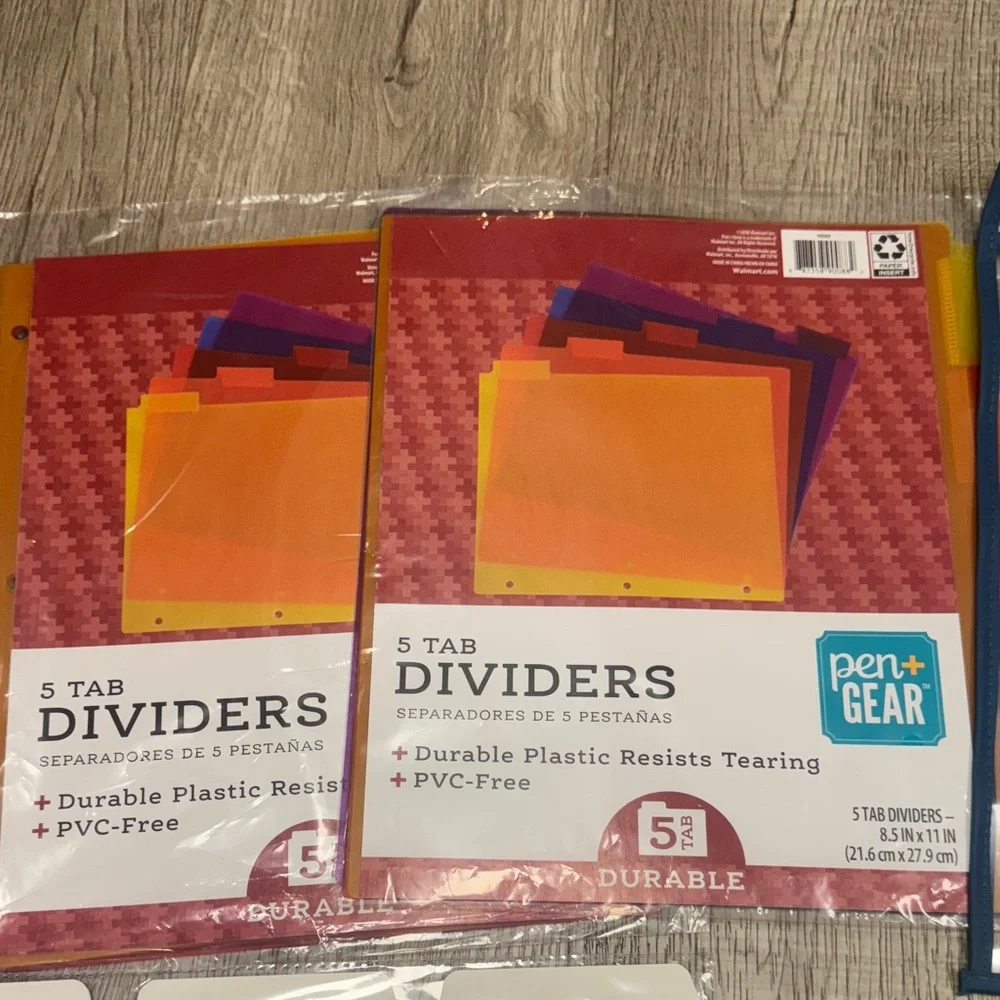 Colorful File Folders and Dividers Set